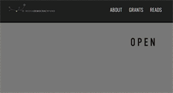 Desktop Screenshot of mediademocracyfund.org