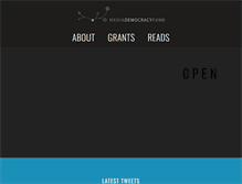 Tablet Screenshot of mediademocracyfund.org